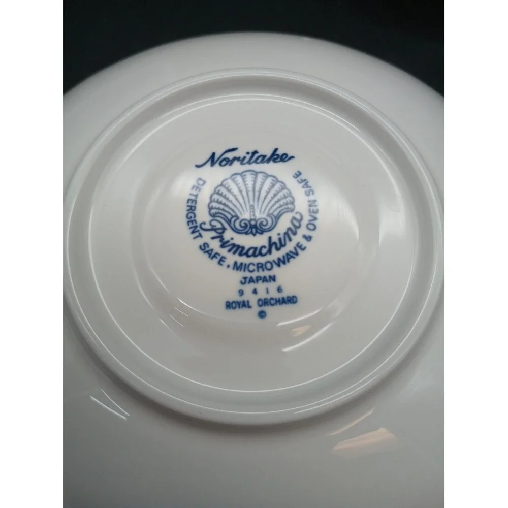 Noritake Primachina Royal Orchard 9416 Tea Coffee Saucers Set of 4
